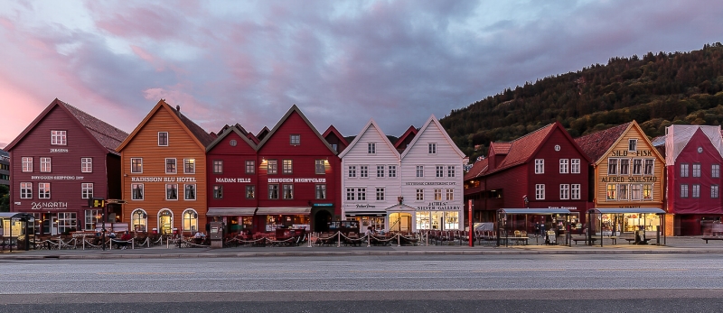 Merit For Bryggen At Sunset By Lekha Suraweera