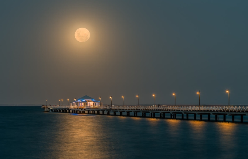 Merit For Shorncliffe Moonrise By Ian Sweetman