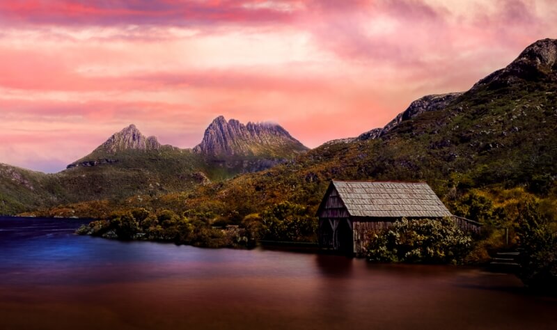 Merit For Digital Cradle Mountain Boatshed By Geoffrey Hui