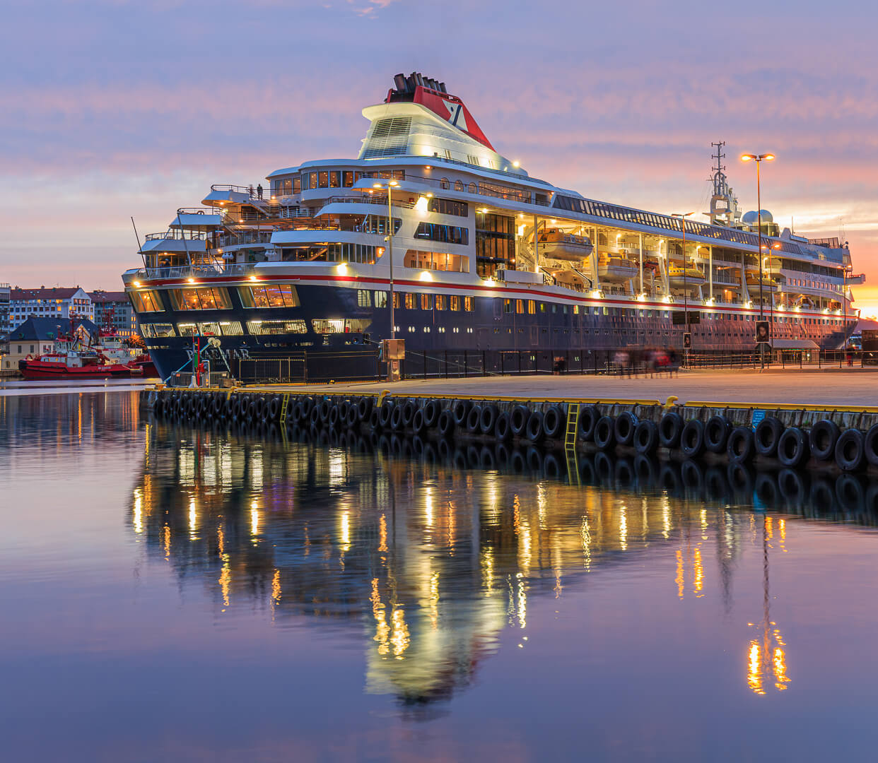Merit For Digital Cruise Ship At Sunset  By Lekha Suraweera