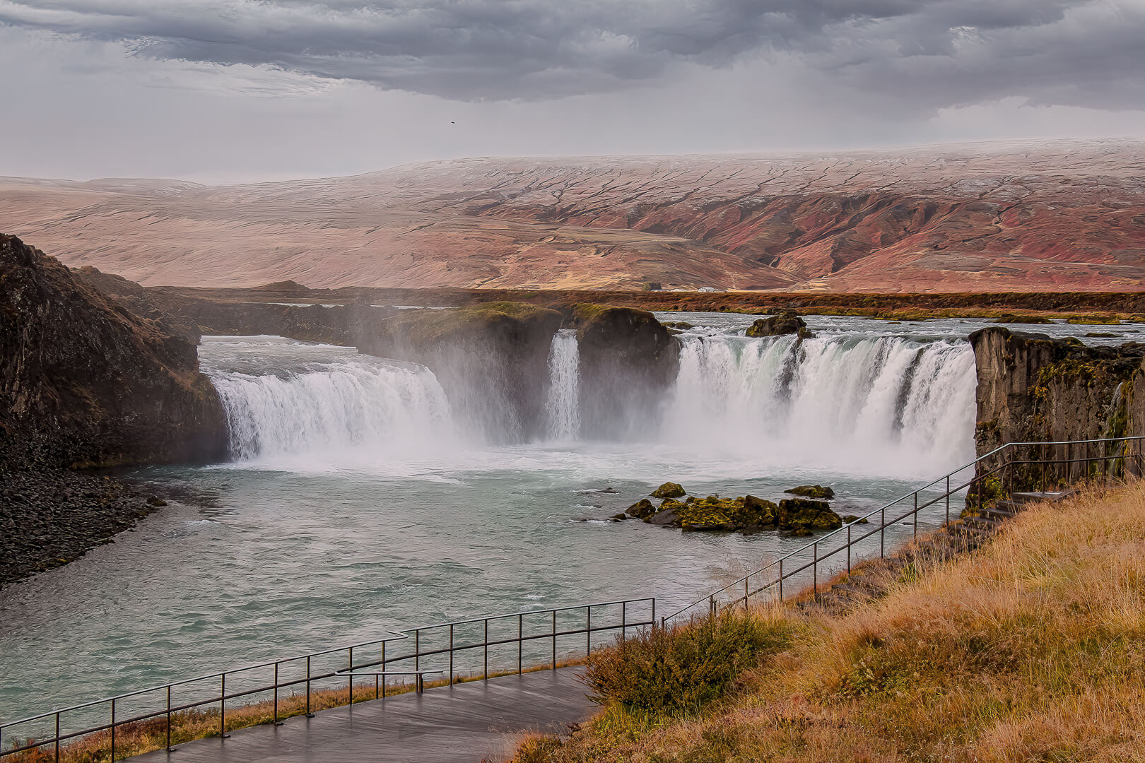 Merit For Print  Godafoss Water Fall In Iceland  By Swarna Wijesekera