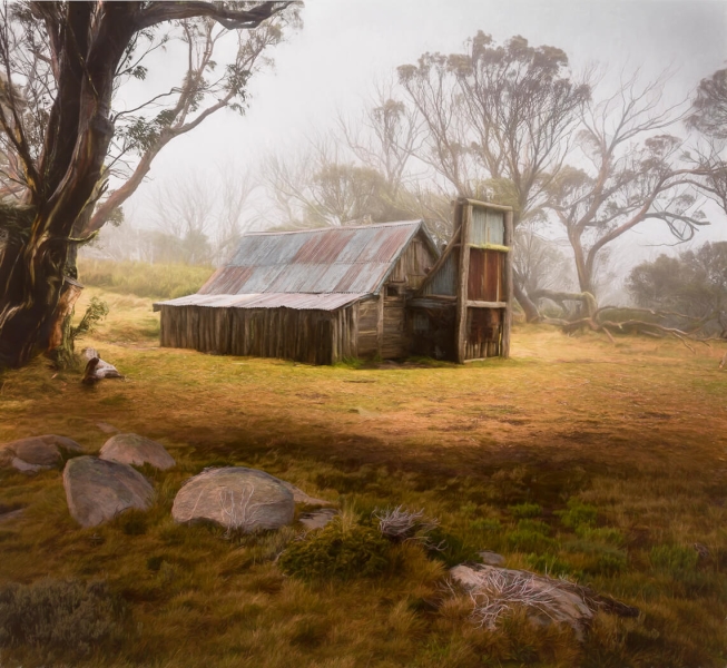 Honour For Wallace Hut Falls Creek By John Doody