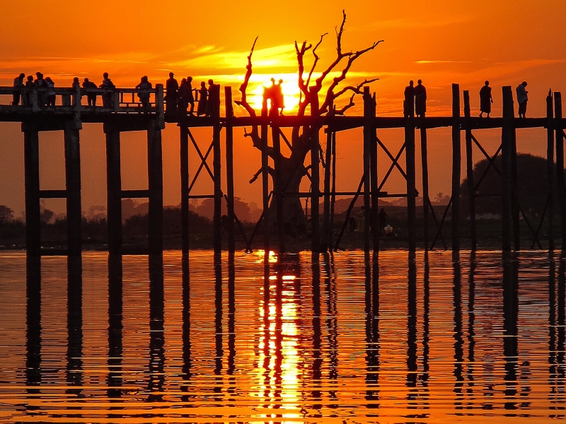 Merit For Bridge To Enlightenment Myanmar By Paul MacKay