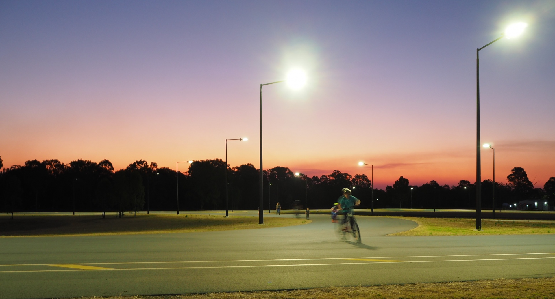 Honour For Sunset At The Cycle Park By Trudi Aykens