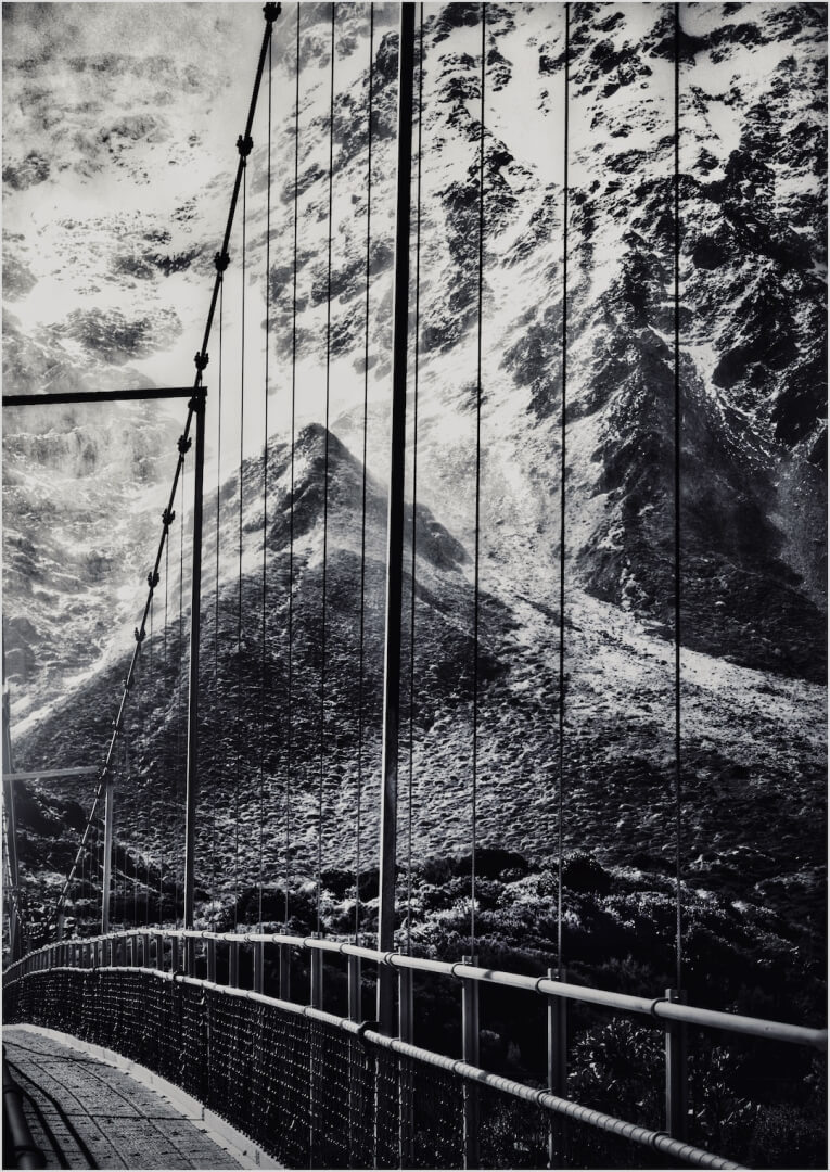 Honour For Print Hooker Valley Bridge By Bill Van Diest