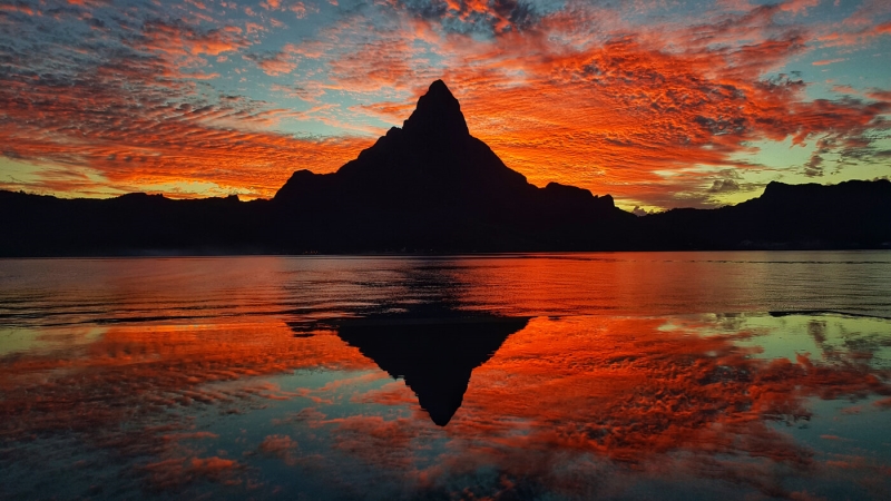 Honour For Bora Bora Sunset By Denise McMillan