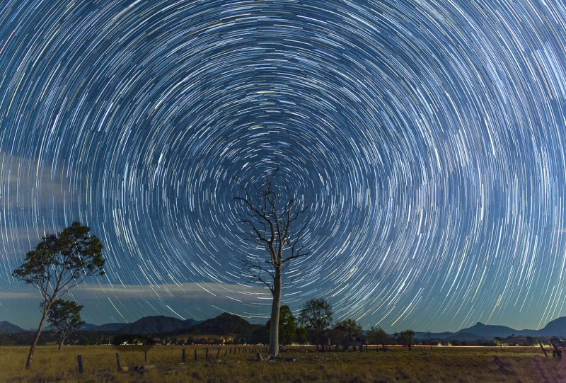 Merit For Star Trails By Lekha Suraweera