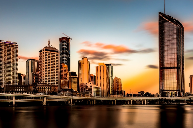 Merit For Brisbane City In The Afternoon Sun By Swarna Wijesekera