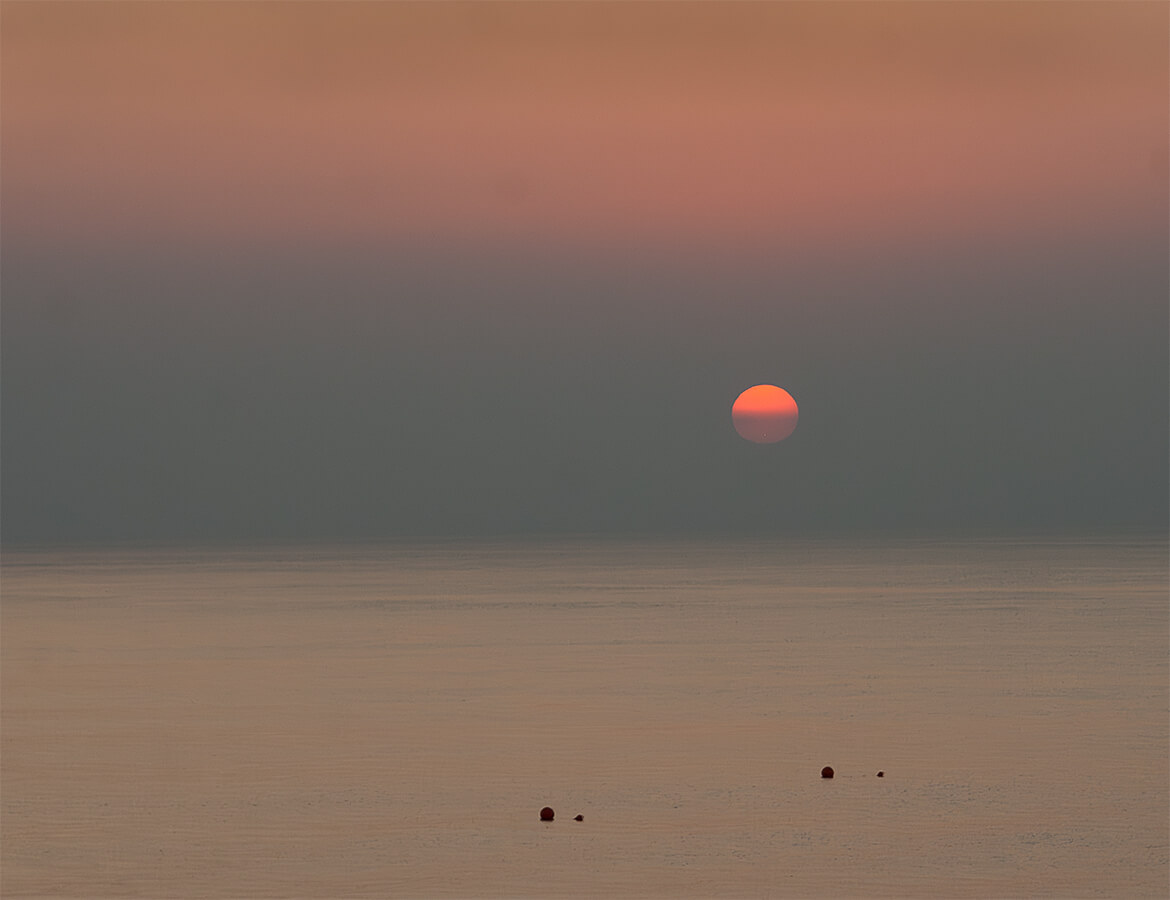 Merit For Digital Smokey Sunset Over Pt Phillip By Wendy Buick