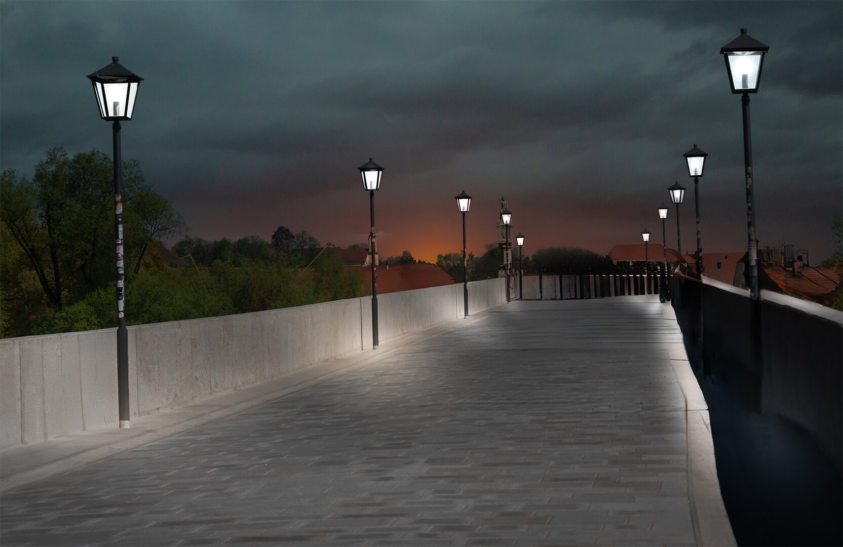 Merit For Print A79 Lamps Of Twilight Jpeg By