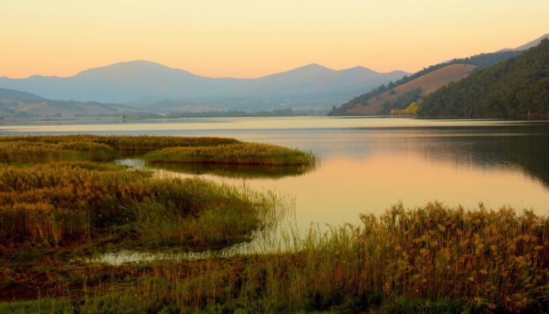 Honour For Khancoban Dam At Sunrise By Caroline Hall