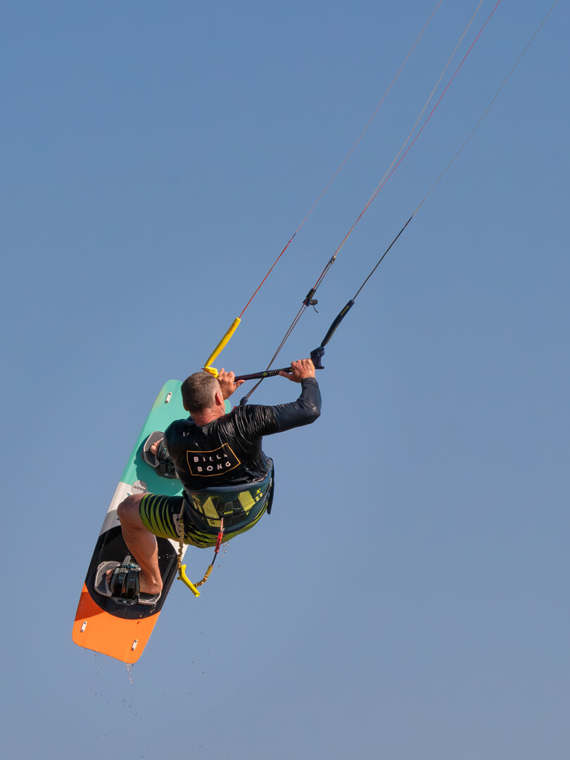 Merit For Print Kitesurfing Airborne By Rose Parr