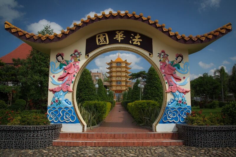 Merit For Pagoda Entrance In Burma By Sam Fernando