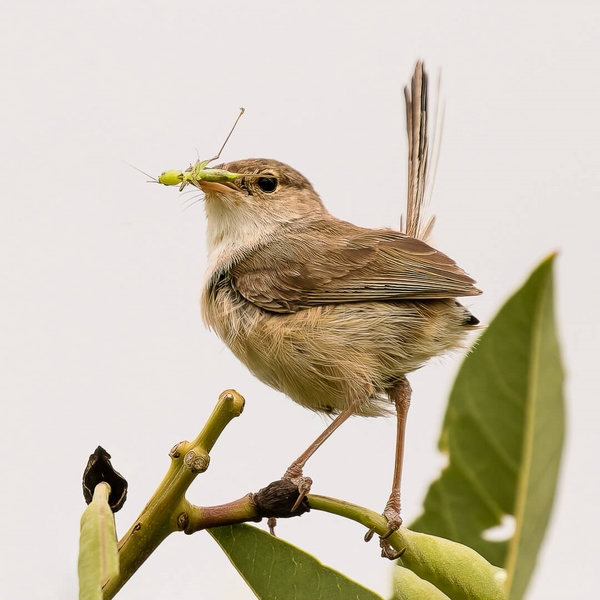 Merit For Print Wren With  Breakfast By Lekha Suraweera