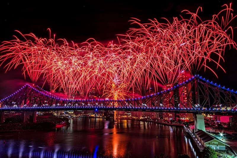 Honour For Brisbane Awash In Red By Michelle Strudwick