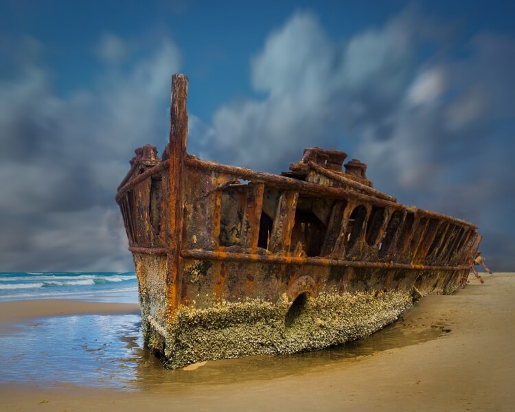 Merit For Abondoned Ship Fraiser Island 1 By Sam Fernando