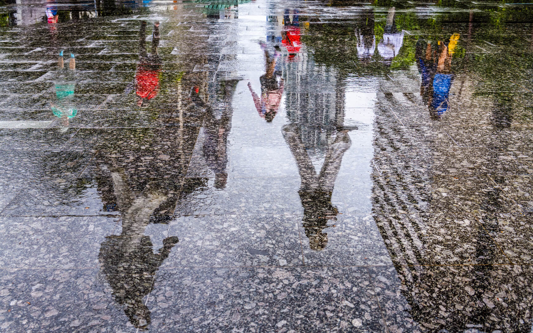 Merit For Digital Rainy Day Reflections By Ian Sweetman