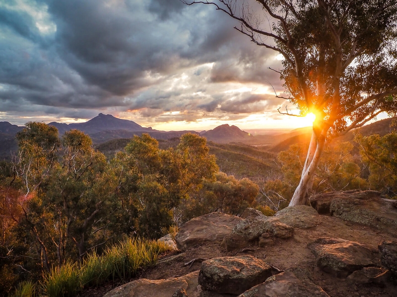 Merit For Digital Warrumbungle Sunset By Hector Beveridge