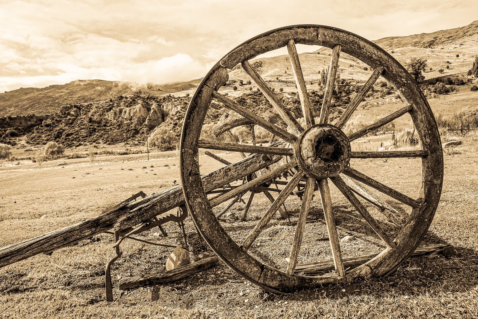 Merit For Print Old Wheel  By Lekha Suraweera