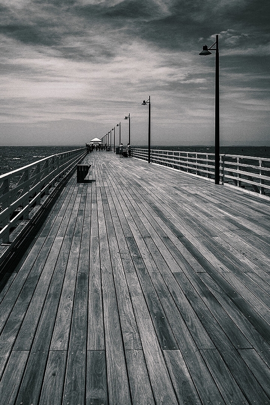 Merit For Print Along The Pier By Brendan Barker